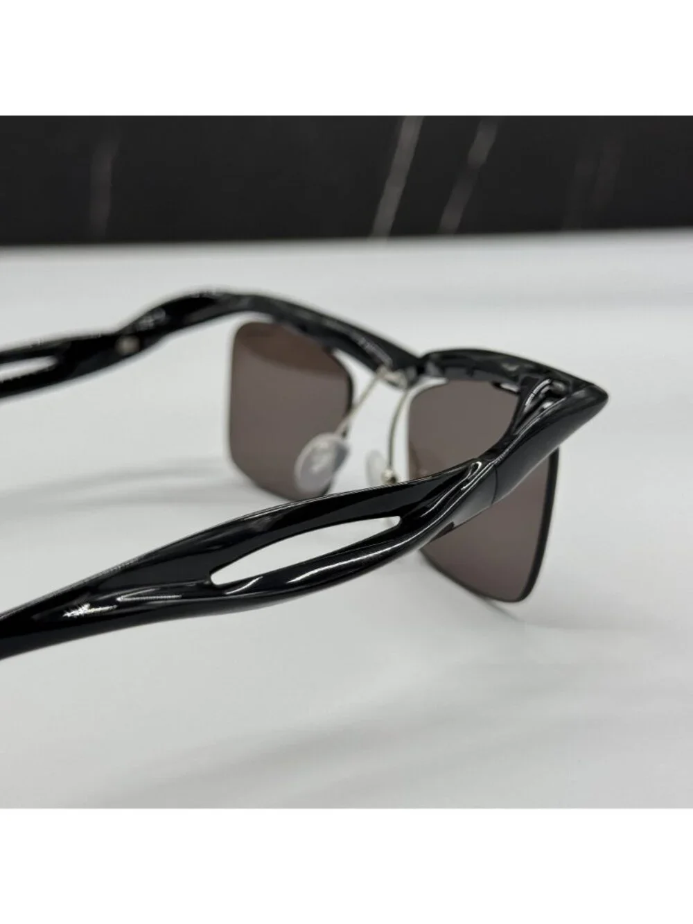 NEW PRADA PRA15S 1AB8C1 SUNGLASSES PR A15S 1AB8C1 SQUARE BLACK UNISEX SPR A15S